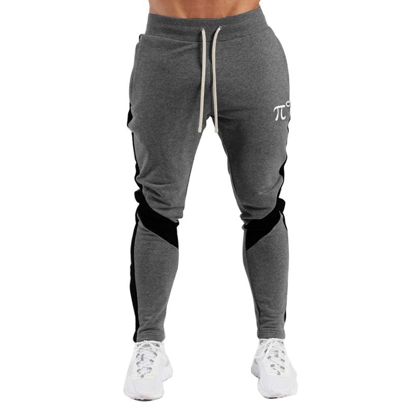 PIDOGYM Men's Track Pants,Slim Fit Athletic Sweatpants Joggers Trousers with Zipper Pockets Dark Grey - Image 2